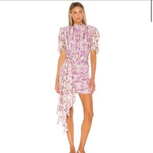 Hemant and Nandita x Revolve Floral Mini Dress in Pink/Purple